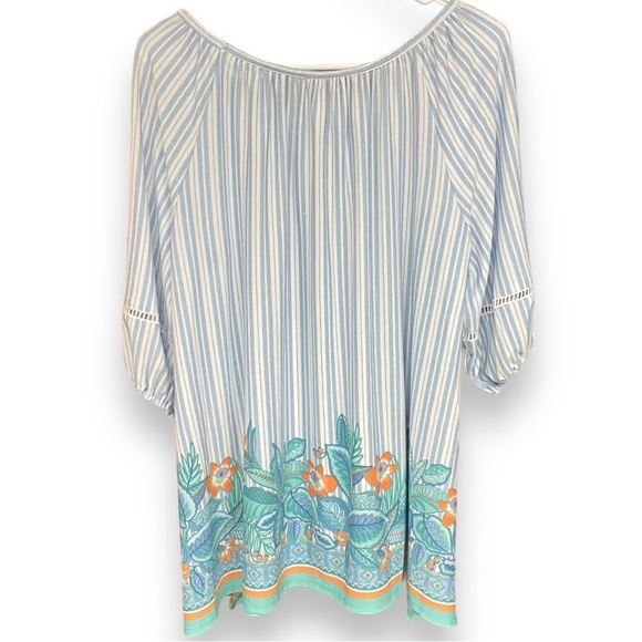 NWT Ruby Rd. Petite Botanical Garden Boho Top PM - Picture 5 of 5